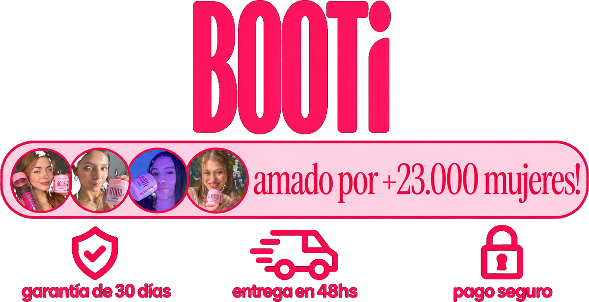 BOOTi · amado por +23.000 mujeres · garantía de 30 días · entrega en 48hs · pago seguro