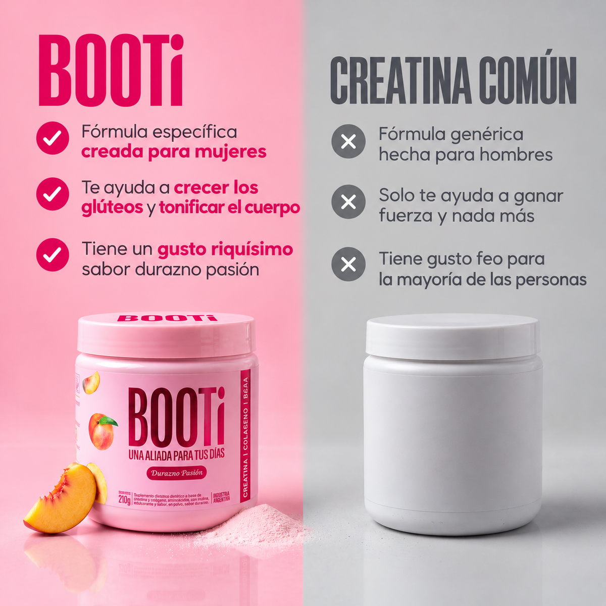 BOOTi™ | Suplemento para glúteos, celulitis, piel flácida y grasa localizada